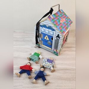 Melissa & Doug Colorful Wooden Lock House with Dolls